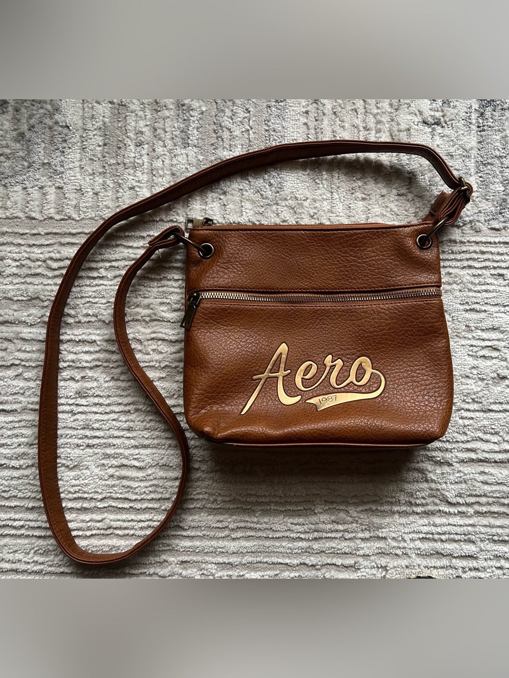 Super Soft Aero Brown Crossbody Bag - Women's Casual Crossbody Bag